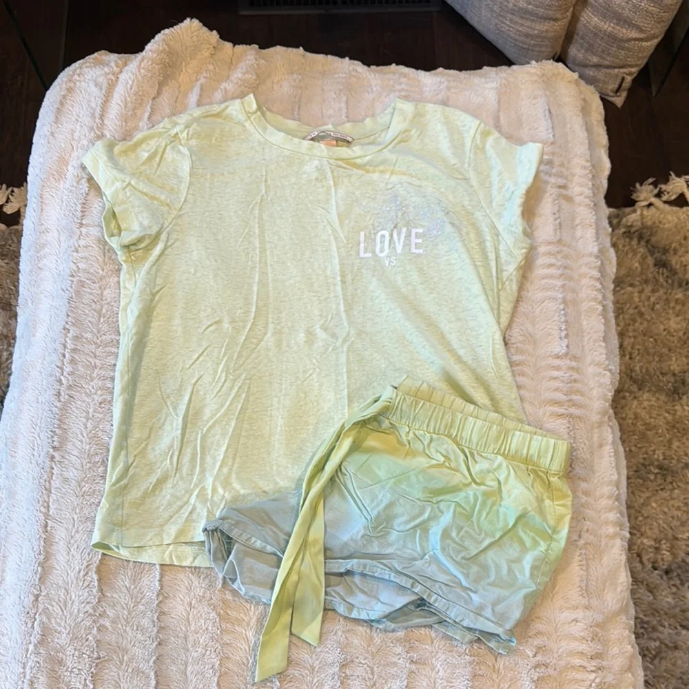 Victoria's Secret Mint Green Pajama Set